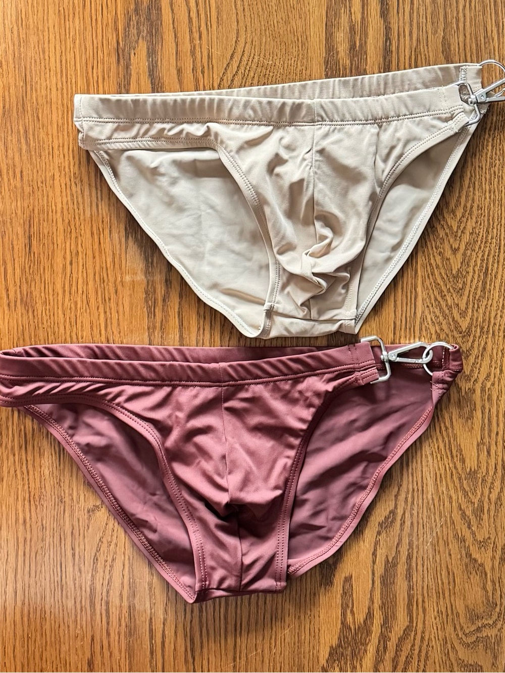 Men's SOTOXWEAR Swim Briefs (M - 32”) - Uriel (Beige) and Raquel (Red Brown)